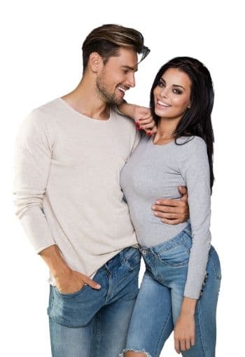 happy couple after coolsculpting